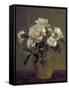 White Roses in a Glass Vase, 1875-Henri Fantin-Latour-Framed Stretched Canvas