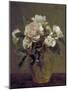 White Roses in a Glass Vase, 1875-Henri Fantin-Latour-Mounted Giclee Print