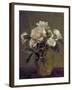 White Roses in a Glass Vase, 1875-Henri Fantin-Latour-Framed Giclee Print