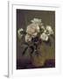 White Roses in a Glass Vase, 1875-Henri Fantin-Latour-Framed Giclee Print