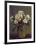 White Roses in a Glass Vase, 1875-Henri Fantin-Latour-Framed Giclee Print