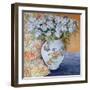 White Roses in a Patterned Jug, 2011-Joan Thewsey-Framed Giclee Print