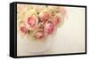 White Roses in a Vase-egal-Framed Stretched Canvas