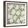 White Roses- Square-Carissa Luminess-Framed Giclee Print