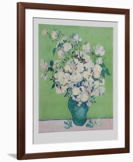 White Roses-Vincent van Gogh-Framed Collectable Print