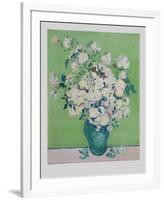 White Roses-Vincent van Gogh-Framed Collectable Print