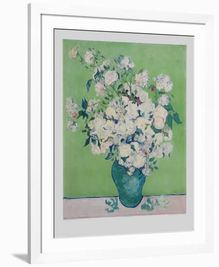 White Roses-Vincent van Gogh-Framed Collectable Print