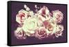 White Roses-null-Framed Stretched Canvas