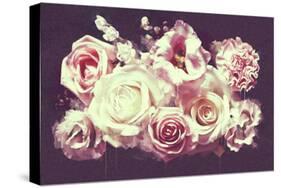 White Roses-null-Stretched Canvas