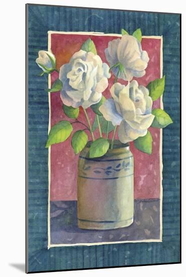 White Roses-Fiona Stokes-Gilbert-Mounted Giclee Print