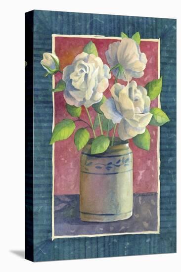 White Roses-Fiona Stokes-Gilbert-Stretched Canvas