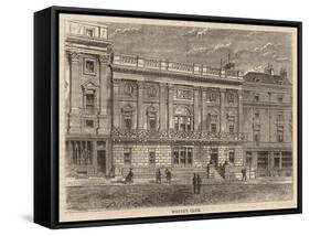 White's Club, London-null-Framed Stretched Canvas