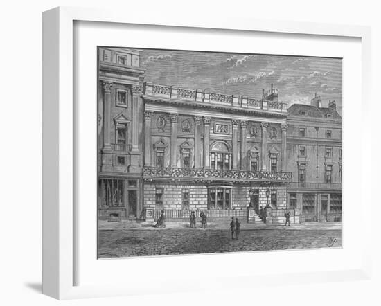 White's Club, Westminster, London, c1875 (1878)-Unknown-Framed Giclee Print