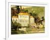 White Sail Boat, Como-Ted Goerschner-Framed Giclee Print