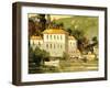 White Sail Boat, Como-Ted Goerschner-Framed Giclee Print