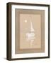 White Sailboat-Paul Brent-Framed Art Print