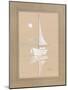 White Sailboat-Paul Brent-Mounted Art Print