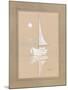 White Sailboat-Paul Brent-Mounted Art Print