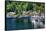 White Sailboats Marina Kayak Reflection, Gig Harbor, Pierce County, Washington State-William Perry-Framed Stretched Canvas