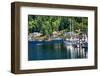 White Sailboats Marina Kayak Reflection, Gig Harbor, Pierce County, Washington State-William Perry-Framed Photographic Print