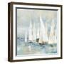 White Sailboats-Allison Pearce-Framed Art Print