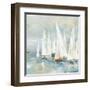 White Sailboats-Allison Pearce-Framed Art Print