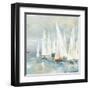 White Sailboats-Allison Pearce-Framed Art Print