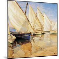 White Sails I-Jaume Laporta-Mounted Giclee Print