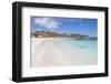 White Sand and Tourists Frame the Turquoise Caribbean Sea at Long Bay Beach, Antigua and Barbuda-Roberto Moiola-Framed Photographic Print