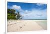 White sand and turquoise water at Laura (Lowrah) beach, Majuro atoll, Majuro, Marshall Islands, Sou-Michael Runkel-Framed Photographic Print