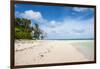 White sand and turquoise water at Laura (Lowrah) beach, Majuro atoll, Majuro, Marshall Islands, Sou-Michael Runkel-Framed Photographic Print