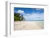 White sand and turquoise water at Laura (Lowrah) beach, Majuro atoll, Majuro, Marshall Islands, Sou-Michael Runkel-Framed Photographic Print