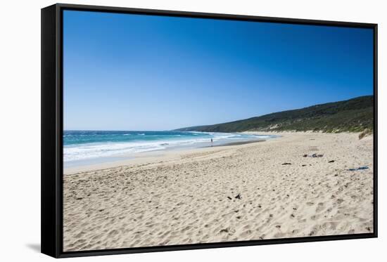 White Sand and Turquoise Water Near Margaret River, Western Australia, Australia, Pacific-Michael Runkel-Framed Stretched Canvas