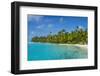 White sand bank in the turquoise waters of the Aitutaki lagoon, Rarotonga and the Cook Islands, Sou-Michael Runkel-Framed Photographic Print