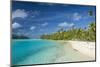 White sand bank in the turquoise waters of the Aitutaki lagoon, Rarotonga and the Cook Islands, Sou-Michael Runkel-Mounted Photographic Print