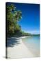 White Sand Beach and Turquoise Water at the Nanuya Lailai Island, the Blue Lagoon, Yasawa, Fiji-Michael Runkel-Stretched Canvas