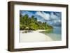 White sand beach and turquoise water, Sun Island Resort, Nalaguraidhoo island, Ari atoll, Maldives,-Michael Runkel-Framed Photographic Print