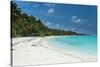 White sand beach and turquoise water, Sun Island Resort, Nalaguraidhoo island, Ari atoll, Maldives,-Michael Runkel-Stretched Canvas