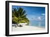 White sand beach and turquoise water, Sun Island Resort, Nalaguraidhoo island, Ari atoll, Maldives,-Michael Runkel-Framed Photographic Print