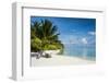 White sand beach and turquoise water, Sun Island Resort, Nalaguraidhoo island, Ari atoll, Maldives,-Michael Runkel-Framed Photographic Print