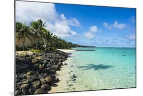 White sand beach and turquoise waters, Rarotonga and the Cook Islands, South Pacific, Pacific-Michael Runkel-Mounted Photographic Print