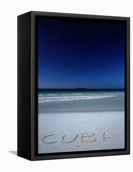 White Sand Beach at Cayo Coco Keys, Ciego De Avila, Cuba-Alfredo Maiquez-Framed Stretched Canvas