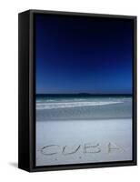 White Sand Beach at Cayo Coco Keys, Ciego De Avila, Cuba-Alfredo Maiquez-Framed Stretched Canvas