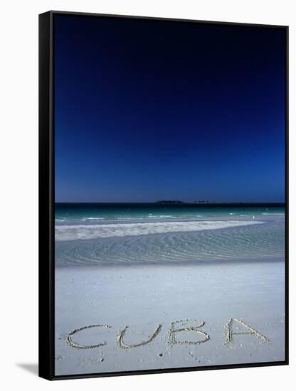 White Sand Beach at Cayo Coco Keys, Ciego De Avila, Cuba-Alfredo Maiquez-Framed Stretched Canvas