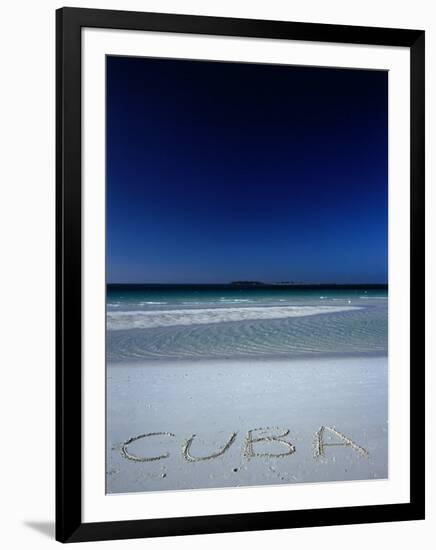 White Sand Beach at Cayo Coco Keys, Ciego De Avila, Cuba-Alfredo Maiquez-Framed Photographic Print