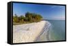 White Sand Beach at Sunset on Sanibel Island, Florida, USA-Chuck Haney-Framed Stretched Canvas