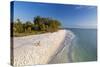 White Sand Beach at Sunset on Sanibel Island, Florida, USA-Chuck Haney-Stretched Canvas