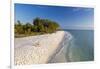 White Sand Beach at Sunset on Sanibel Island, Florida, USA-Chuck Haney-Framed Premium Photographic Print