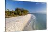 White Sand Beach at Sunset on Sanibel Island, Florida, USA-Chuck Haney-Stretched Canvas