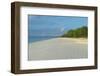 White sand beach at sunset, Ouvea, Loyalty Islands, New Caledonia, Pacific-Michael Runkel-Framed Photographic Print